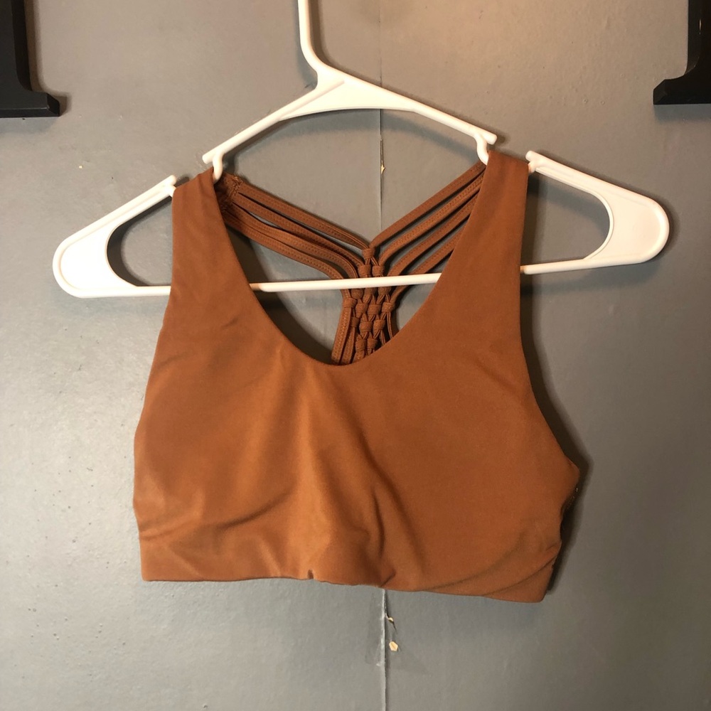 aerie Rust-Brown Seamless Crop Bralette size small